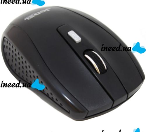 Беспроводная оптическая мышка Jedel W550 Black 1000 DPI игровая для компьютера и ноутбука 2.4GHZ на батарейке, Геймерская USB мышь 98127 Черная