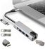 Multifunctional USB Hub Hoco AC-500 Type-C to RJ45, HDMI, 2xUSB 3.0 Adapter, Ethernet Lan Internet Adapter, XoKo HUB Converter