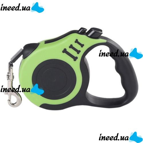 Автоматический выдвижной поводок рулетка Trox TR-30 для выгула собак 3м с блокиратором, Маленький поводок-рулетка для прогулок с собаками до 12 кг