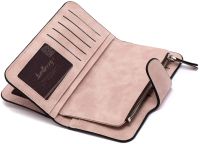 Женский замшевый кошелек Baellerry Forever N2345 Pink женское мини портмоне на 10 отделений для купюр и мелочи 19х10.5 см Розовое