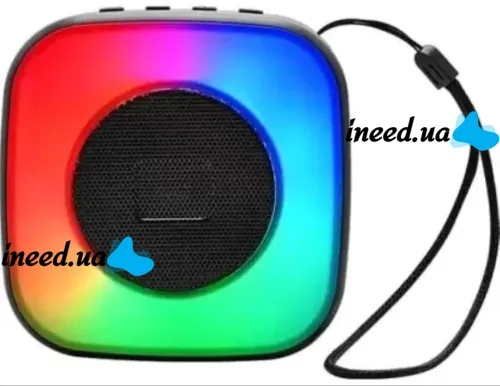 Беспроводная Bluetooth колонка SPS LX-01 с RGB подсветкой для прослушивания музыки, Аккумуляторная блютуз акустика ATARC AT-620 FM-радио AUX от USB