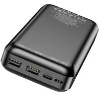 Внешний аккумулятор повербанк Power Bank Borofone BJ27A 20000mAh 15W 2USB TYPE-C с быстрой зарядкой, Портативное зарядное устройство батарея 3 выхода