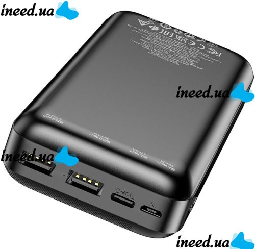 Внешний аккумулятор повербанк Power Bank Borofone BJ27A 20000mAh 15W 2USB TYPE-C с быстрой зарядкой, Портативное зарядное устройство батарея 3 выхода