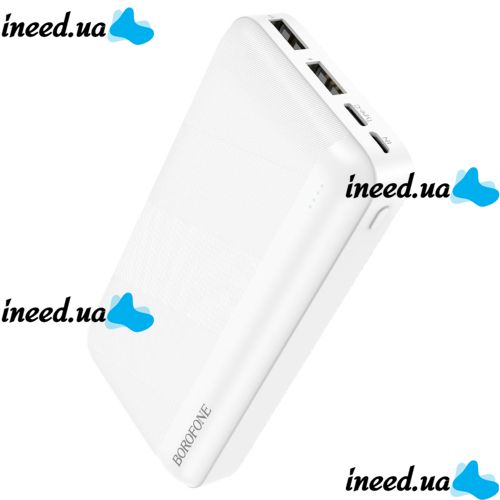 Внешний аккумулятор повербанк Power Bank Borofone BJ27A 20000mAh 15W 2USB TYPE-C с быстрой зарядкой, Портативное зарядное устройство батарея 3 выхода