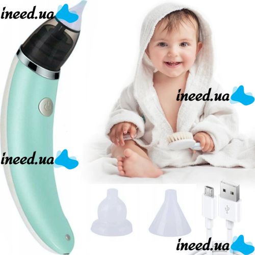Детский аккумуляторный назальный аспиратор Sniffing Equipment Nasal Aspirator WX-102 USB, Электро Соплеотсос для носа Little Bees PRO HD-8032