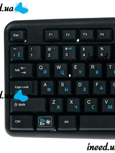 Проводная компьютерная клавиатура CBR KB107 107 клавиш + переключение языка одной кнопкой для ПК PC, игровая мембранная клавиатура для геймеров