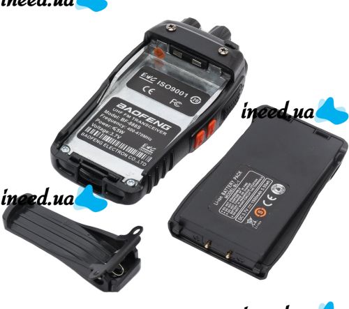 Комплект из двух раций Baofeng BF-888S на 16 каналов до 5 км, Радиостанция на 2 двухдиапазонные рации на 1500 мАч со встроенным FM рация