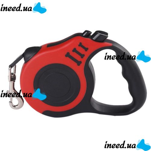 Автоматический выдвижной поводок рулетка Trox TR-30 для выгула собак 3м с блокиратором, Маленький поводок-рулетка для прогулок с собаками до 12 кг