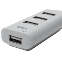 USB хаб Hi-Speed XD4 White на 4 порта, Универсальный разветвитель с 4 выходами концентратор переходник HUB 480 Мбит для компьютера от USB Белый