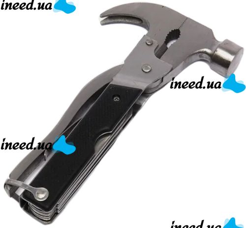 Универсальный складной ключ мультитул молоток - швейцарский нож Bell Howell Tac Tool 18 в 1 плоскогубцы, отвертка пила из нержавеющей стали с чехлом