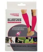 Поддерживающие компрессионные гетры Copper Fit Calf Compression Sleeves, Облегающие гольфы с фиксацией икр, Бандаж для поддержки голени Черные