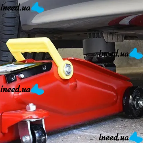 Автомобильный гидравлический подкатной домкрат Forte Jack S295 до 2.5 тонн, Горизонтальный подъемник FJ565 до 2500 кг 125x320мм для машины Красный