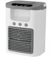 Настольный вентилятор с увлажнителем Ice Cooler K918 600 мл с RGB подсветкой, Мини кондиционер увлажнитель воздуха с отсеком для льда от USB