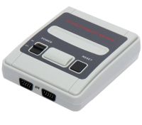 Портативная игровая ретро приставка Dendy 620 игр Денди 8 Bit Super Mini SFC, Детская консоль 8 бит с двумя джойстиками и встроенными играми Серая