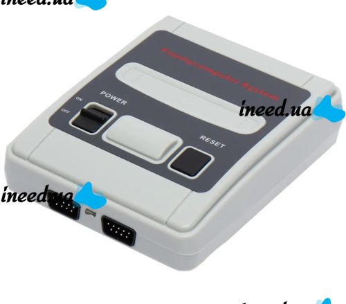 Портативная игровая ретро приставка Dendy 620 игр Денди 8 Bit Super Mini SFC, Детская консоль 8 бит с двумя джойстиками и встроенными играми Серая