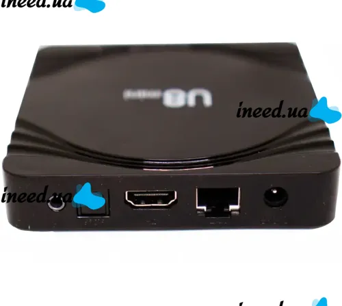 Смарт приставка Smart TV Box U8 Mini 4Gb/32GB Android с пультом, ТВ медиаплеер 4K Андроид со встроенным Wi-Fi модулем для телевизора Черная