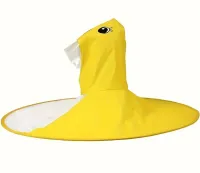 Детский непроникаемый дождевик зонтик Baby Rain Coat YM501 Утка Ветрозащитное пончо плащ для защиты от ветра и дождя для детей уточка Желтый
