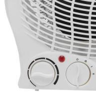 Электрический тепловентилятор Domotec MS-5902 2000W дуйка 3 режима с ручкой, напольный обогреватель Домотек MS5902 2000 Вт на 22 кв.м. Белый