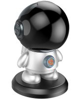 Wireless Baby Monitor Wi-Fi IP Surveillance Camera ESCAM PT302 Cosmonaut with Motion Sensor and Call Function, Rotary Baby Monitor 2K Gray