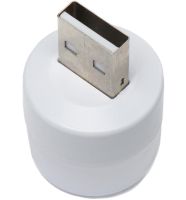 Светодиодная USB мини лампочка ночник Vkstar 1W Led Light BU-15 от Power Bank и ноутбука, Лампа фонарик 6000K от повербанка ПК 1Вт Холодный белый
