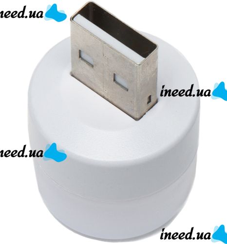 Светодиодная USB мини лампочка ночник Vkstar 1W Led Light BU-15 от Power Bank и ноутбука, Лампа фонарик 6000K от повербанка ПК 1Вт Холодный белый