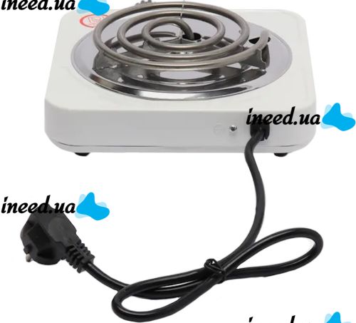 Электрическая настольная спиральная плита на одну конфорку Hot Plate JX-1010B 1000W, Одноконфорочная электроплита 1000Вт с термостатом на 5 положений