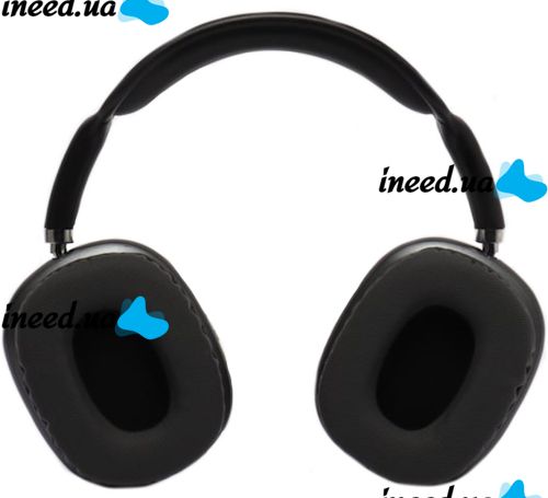 Накладные беспроводные наушники Bluetooth Macaron P9 Max с Aux, Полноразмерные блютуз стереонаушники со слотом карты памяти MicroSD, TF Card Черные
