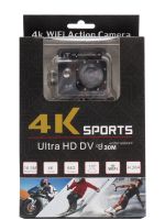 Водонепроницаемая спортивная экшн камера DVR SPORT S3R Wi Fi Ultra HD, 4 K Wi-Fi 16 МП с пультом, аквабоксом для съёмки под водой и набором креплений