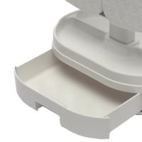 Настольное тройное зеркало Led Lighted WX-810 с подсветкой и органайзером для хранения косметики, Косметическое аккумуляторное зеркало с увеличением