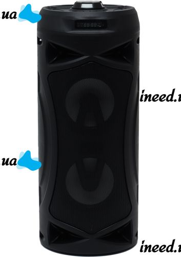Беспроводная Bluetooth колонка динамик SoonBox S4403 с LED подсветкой 10W и микрофоном, Аккумуляторная блютуз акустика караоке USB SD FM AUX Черная