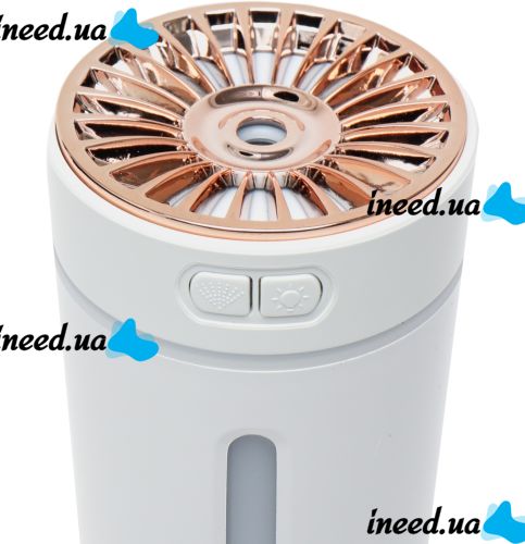 Беспроводной автомобильный увлажнитель воздуха Aroma Humidiifer H20 с RGB подсветкой, Аккумуляторный аромадиффузор USB HP227 в авто и для дома