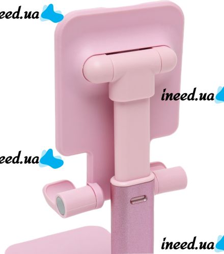 Настольная подставка держатель с зеркалом Folding desktop phone stand PD-C06 для телефона планшета, Складной трансформер для смартфона AND196 Розовый