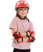 Детский набор защиты 7в1 Kids Sport 44529 наколенники, налокотники перчатки и шлем для катания на роликах, Детская защита с шлемом для велосипеда