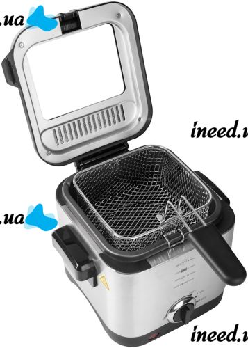 Fryer Crownberg CB-5542 for 1.5 liters 1200 W kitchen device with removable bowl for cooking and frying fries, nuggets