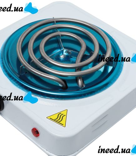 Электрическая настольная спиральная плита на одну конфорку Domotec MS-5801 1000W, Одноконфорочная электроплита 1000Вт с термостатом на 5 положений