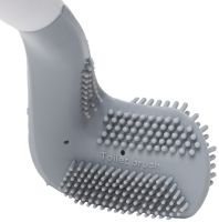 Туалетный навесной ершик щетка Tanger Toilet brush LTB-01 с щеткой для чистки унитаза с креплением на стену, Силиконовый ёршик скребок для туалета