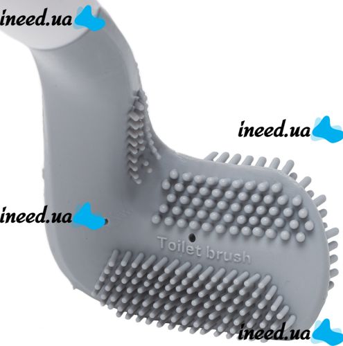 Туалетный навесной ершик щетка Tanger Toilet brush LTB-01 с щеткой для чистки унитаза с креплением на стену, Силиконовый ёршик скребок для туалета