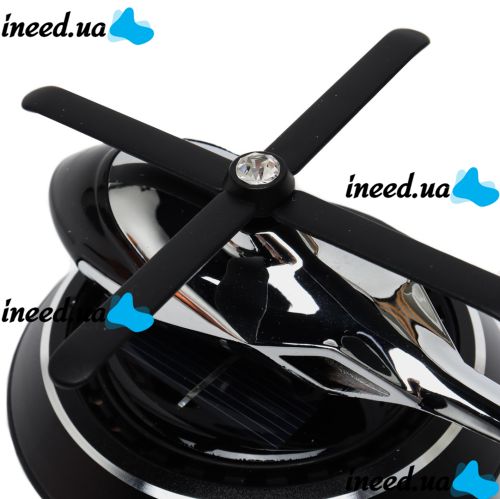 Car Fragrance Helicopter Solar Powered Xiamen KTP030 10ml , Car Air Freshener with Rotating Blades from the Sun Black