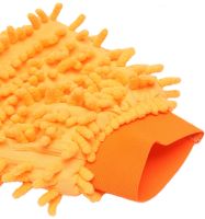 Двухсторонняя рукавичка перчатка Microfibre Super Mitt SB-8605 для мытья машины и уборки пыли, Униврсальная варежка из микрофибры для чистки авто
