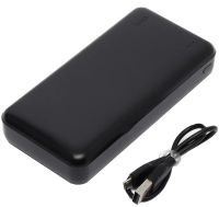 Внешний аккумулятор с быстрой зарядкой Power Bank Hoco J87A 20000mAh PD20W+QC3.0(22.5W), Портативная батарея повербанк Хоко с выходом Type-C Черный