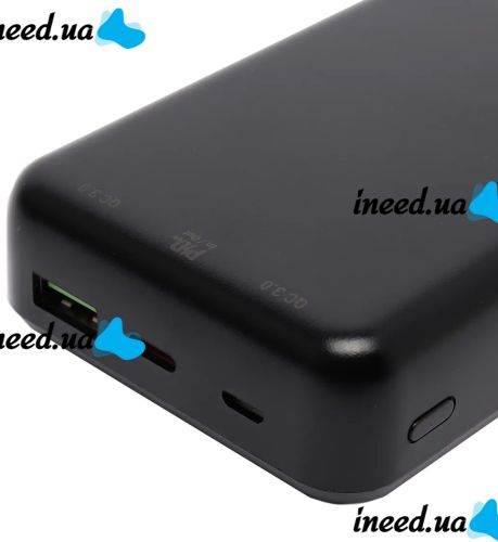Внешний аккумулятор с быстрой зарядкой Power Bank Hoco J87A 20000mAh PD20W+QC3.0(22.5W), Портативная батарея повербанк Хоко с выходом Type-C Черный