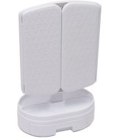 Настольное тройное зеркало Led Lighted WX-810 с подсветкой и органайзером для хранения косметики, Косметическое аккумуляторное зеркало с увеличением