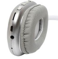 Overhead Wireless Bluetooth Headphones Macaron P9 Max with Aux, Full-size Bluetooth Stereo Headphones with microSD Memory Card Slot, TF Card White