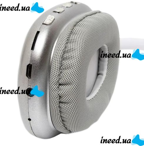 Overhead Wireless Bluetooth Headphones Macaron P9 Max with Aux, Full-size Bluetooth Stereo Headphones with microSD Memory Card Slot, TF Card White