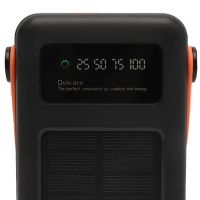 Portable Charger Power Bank Voltronic YM-635CX 50000mAh with Solar Panel and Solar Flashlight External Battery Powerbank for Charging