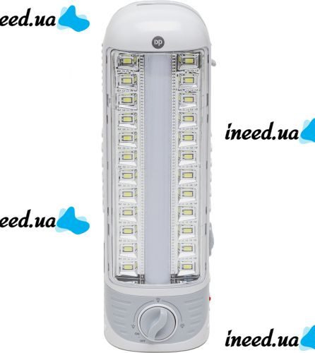 Светодиодная переносная лампа фонарь DP Light DP-7104 1500 mAh с регулировкой света для кемпинга, Аккумуляторные прожектор светильник с ручкой Белый