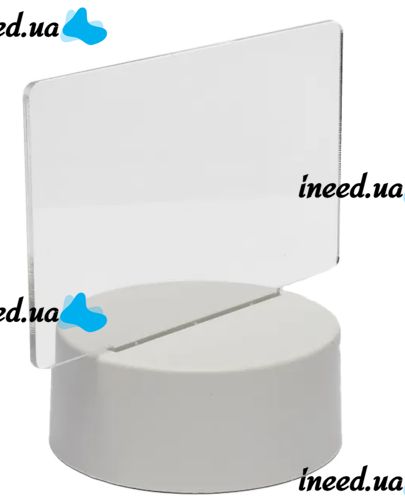 Светящаяся доска светильник для заметок 3D Creative Visualization lamp с подсветкой 3 режима с меловым маркером, Ночник для рисования Белый