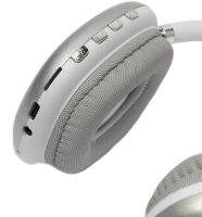 Overhead Wireless Bluetooth Headphones Macaron P9 Max with Aux, Full-size Bluetooth Stereo Headphones with microSD Memory Card Slot, TF Card White
