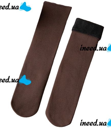 Универсальные женские термо носки Thermal Fashion Socks XD-01 35-41 размер с начесом, Утепленные зимние носочки на меху, Пара носков XD-02