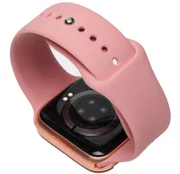 Wrist Smart Watch Smart Watch T500 Sports with Microphone Tonometer IP67 Aluminum 44mm Smart Watch with Fitness and Health Function Pink
